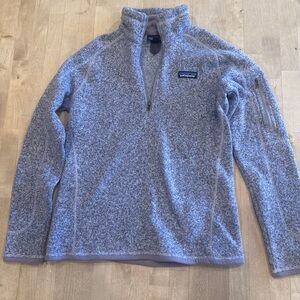 Patagonia Women's Heathered Gray Zip-Up Sweater